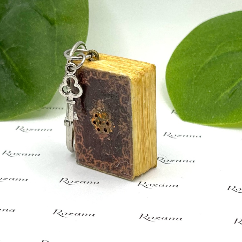 Book Charms-Adorable One of a kind mini books-Polymer Clay Book- Great gift